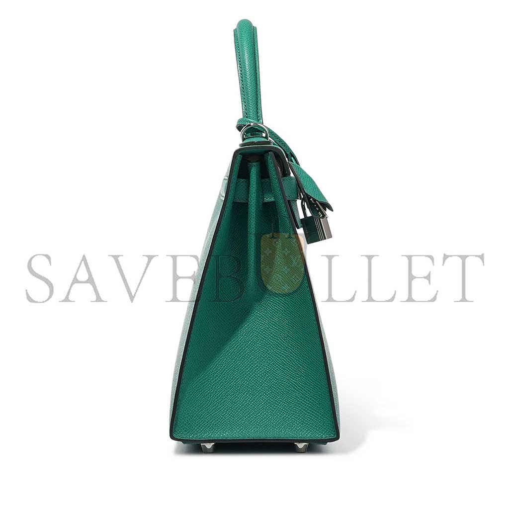 H**mes vert jade epsom kelly 28 sellier palladium hardware (28*22*10cm)